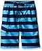 Kanu Surf Little Boys' Troy Stripe Swim Trunk, Navy/Blue, Medium (5/6)