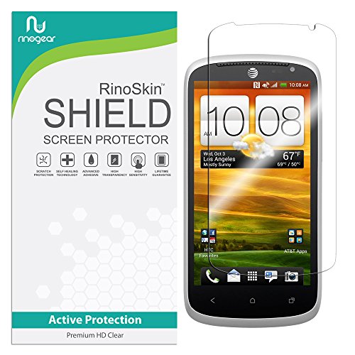 RinoGear for HTC One VX Screen Protector [Active Protection] Flexible HD Invisible Clear Shield Anti-Bubble Film
