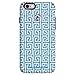 Speck Products CandyShell Inked Jonathan Adler Cell Phone Case for iPhone 6 Plus/6S Plus, AquaGreekKey/Lipstick Matte