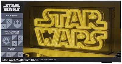 Luce Neon Star Wars Lampada con Montaggio a Parete o da Tavolo, Decorazione Memorabilia