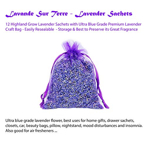 image for D'vine Dev 12 French Dried Lavender Sachets Craft Bag - Lavender Sache