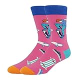 Mens Novelty Funny Crazy Crew Novelty Socks Cool