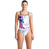 Arena Womens Arena Performance Women's Airbrush Challenge Back Swimsuit Sporty Bathing Suit