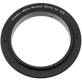 Fotodiox 52mm Macro Reverse Adapter for Mounting Lenses with 52mm Filter Threads on Canon EOS EF/EF-s Cameras