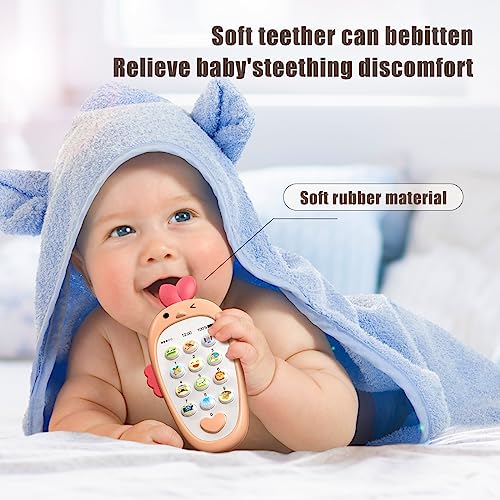 TEMI Baby Cell Phone Toy Sensory Learning Toys with 12 Functions, Baby