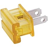 B&P Lamp® Clear Gold Color Snap-On Plug, for SPT-2 Lamp Cord
