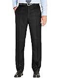 Listers Schoolwear Boys Generous Fit School Trousers Plus Size Elasticated Waist (Ages 7-16) XS - 3XL Sturdy Fit - Black Grey
