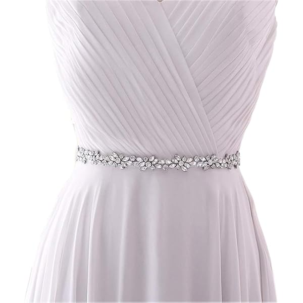 TRiXY Bridal Wedding Belt Sash, Bridal Belt Hand Rhinestone  display picture 3
