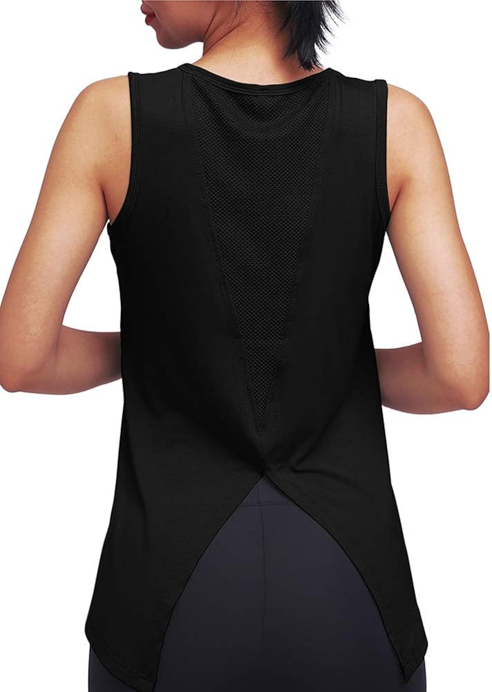 Mippo Workout Tops for Women Workout Yoga Shirts Muscle Tank Athletic Running Tank Tops: Clothing