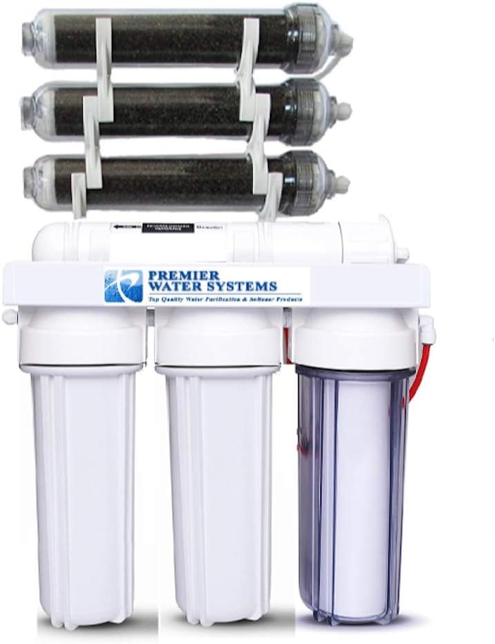 Oceanic Heavy Duty & High Capacity- 7 Stage Aquarium Reef & Deionization Reverse Osmosis Water Filtration System (RODI) - 100 GPD | 0 PPM/TDS | Water Dispenser for Fish Tank with Filter's Included