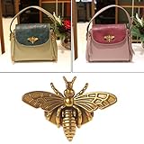Hacloser Turn Lock for Purses Handbag Bee Shape Clasp Decoration Metal Hardware DIY Shoulder Bag Making Tool (Bronze)