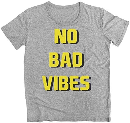 graphke No Bad Vibes Men's T-Shirt Large