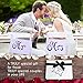 Wedding Gift Set - Elegant Our First Christmas Ornament 2019 with Mr and Mrs Metal Keychains - Includes designer keepsake box and gift tag - Perfect wedding gifts for the Bride & Groom or Newlyweds