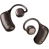 nwm MBE001 Wireless On-Ear Speakers (Open Ear Earphones) Prevent Sound Leakage with PSZ Technology (Bone Conduction Alternative) Including Microphone Dark Brown Designed by NTT Sonority in Japan