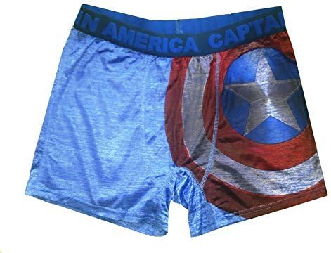 Marvel Wear Captain America Storm Shield Boxer Brief For Men (L)