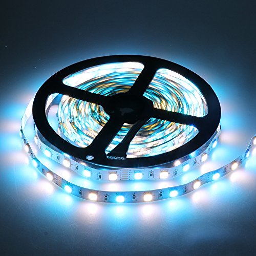 LEDENET Super Bright LED RGBW Strip Lights 5050 12V 5M 300LEDs RGB White Flexible Lighting