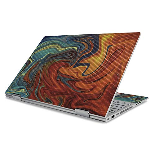 MightySkins Carbon Fiber Skin for HP Envy x360 15" (2019) - Lava Water | Protec…
