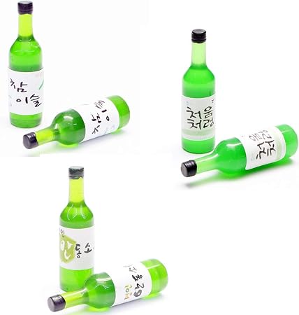 Amazon Minia ミニチュアセット 1 12スケール 炭酸飲料缶 コーヒーマグカップ コーラ ドールハウス装飾 韓国ウイスキーソジュース6本 家具 おもちゃ