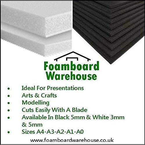 A1 White Foamboard 5mm 594 x 840mm (3 Sheets)