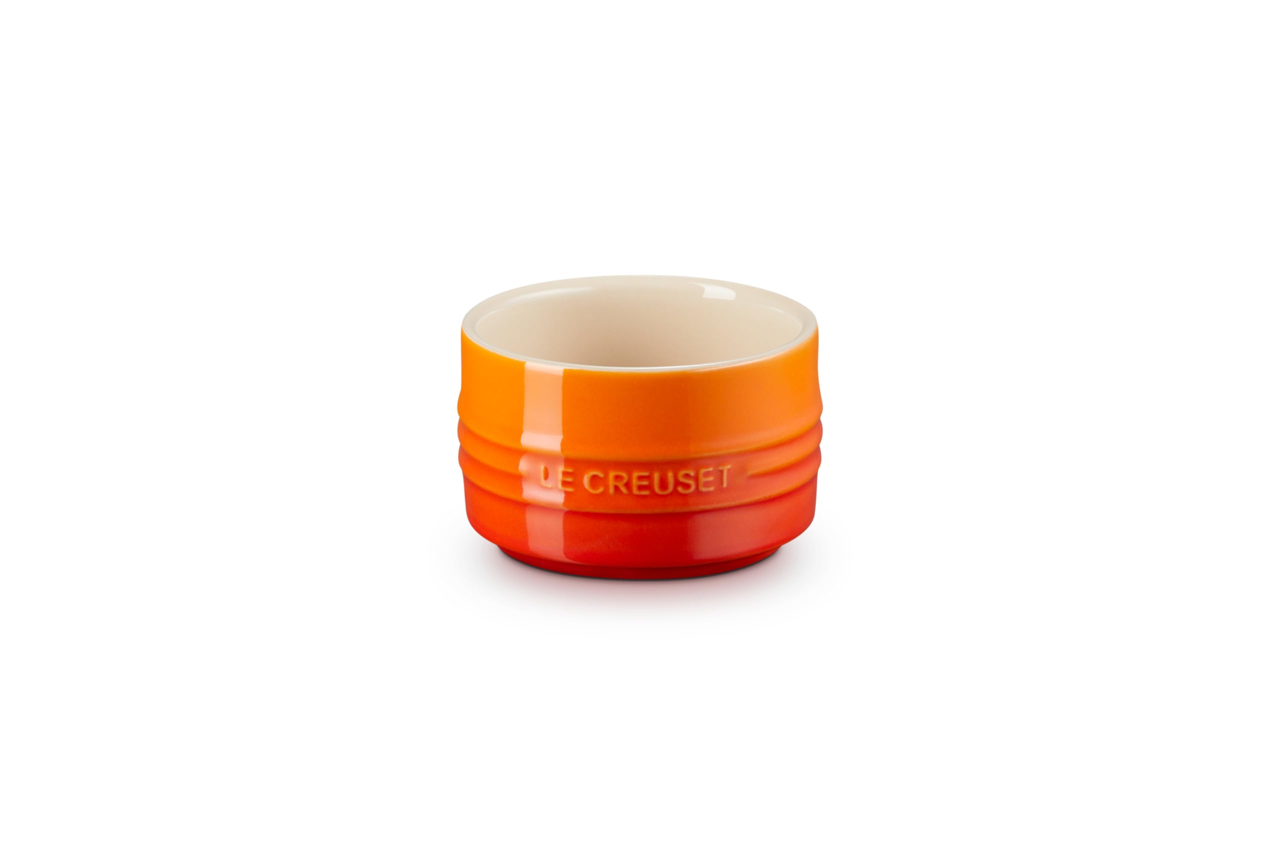Photo 1 of Le Creuset Stoneware Round Straight Wall Ramekin, 6.75oz., Flame