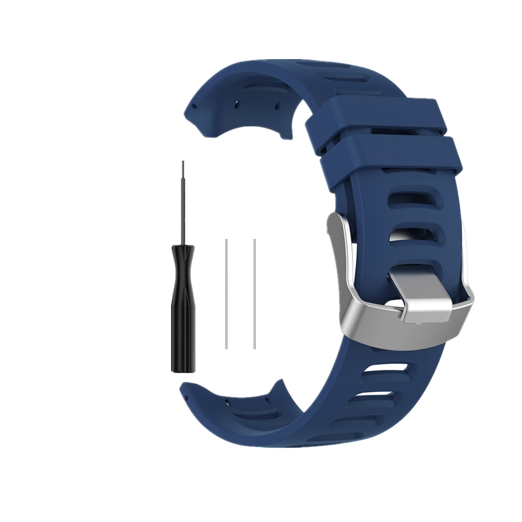 Muovrto Replacement Strap for Garmin Approach S3,Silicone Sport Watch Strap for Garmin Forerunner 610 (Dark Blue)