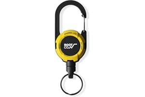 ROOT CO. Gravity MAGREEL LITE, Retractable Badge/iPhone Case/Key Holder with Key Ring | 25.5 inch / 65cm Reel Retractable Heavy Duty | Max Loading Weight 5.2 oz / 150g