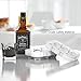 VOGEK Sphere Ball Maker Tray Clear Round Silicone Lid for Chilling Burbon Whiskey, Cocktails, Vodka, Leak Free Ice Molds, 2 Inch 6