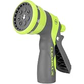 Flexzilla Heavy Duty 7-Pattern Adjustable Pistol Grip Garden Hose Nozzle Sprayer with Multiple Spray Settings &amp; Durable Design