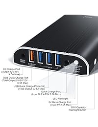 gissaral Cargador portátil batería externa Power Bank carga rápida para MacBook Air 13 Y MacBook Air 11, puerto USB Carga para Apple nuevo MacBook 12 iPhone iPad Samsung Note Nexus