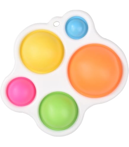 ORGYAML - Jouet Sensoriel Pop Fidget - Silicone Anti-Stress - Presser Et Éclater - Pour Enfants Adultes - Autisme Et Anxiété