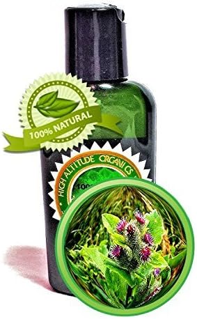 2oz (60ml) Burdock (Arctium Lappa) Root Oil Extract for Skin, Scalp, Hair - Natural Organic Ingredients - Antioxidant, Antiaging