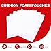 XFasten Cushion Foam Pouch as Dish Wrap and Glassware Packing Supply- Safely Wrap Dishes, China, Glass and Furniture, 12-Inch by 12-Inch, Pack of 50, Packing Cushioning Supplies for Moving