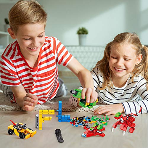 VATOS STEM Building Toys - 630 PCS Alphabets Beast Creative Building Bricks | 27-in-1 Learning Educational Construction Toys for Boys Girls Age 6 7 8 9 10 11 12 Years Old -Gift