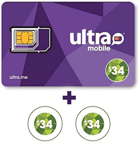Ultra Mobile triple Punch Sim Card + 2 Months $34 Plan