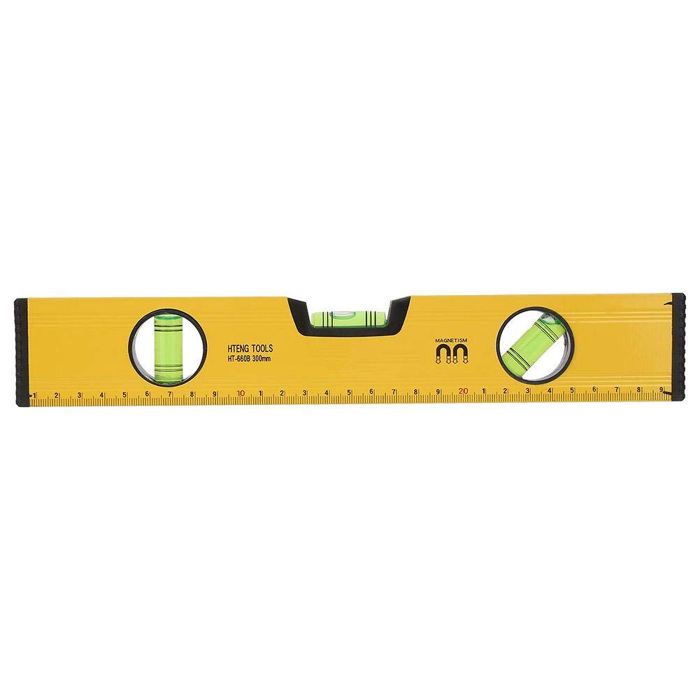 Spirit Ruller Magnetic Spirit Level Triple Bubble Level Measurement Tool 300mm Spirit ...
