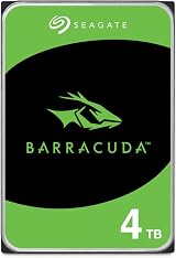 Seagate BarraCuda 4TB Internal 3.5 inch SATA 6Gb/s 5400 RPM 256MB Cache view 1