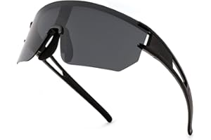 WANWAN Men Women Cycling Sunglasses, 80s Sport Baseball Mirrored Sun Glasses for Youth Adults Running Softball