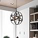 YOBO Lighting Industrial ORB Sphere Metal Globe Chandelier Pendant Light