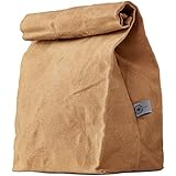 Lunch Bag | Waxed Canvas | Durable | Biodegradable | Brown | For Men, Women &amp; Kids