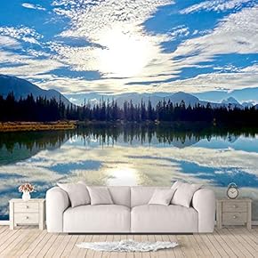Wall Murals for Bedroom Beautiful Nature Norway Natural Landscape Large Removable Wallpaper Peel and Stick Wall Stickers - 66x96 inches