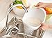 Japanese Design 2.1Qt (2L) Rice Washer Strainer Colanders for Vegetable, Bean, Fruit, Pasta (Small, White)