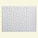 FASÄDE Traditional Style/Pattern 1 Decorative Vinyl Backsplash Panel in Gloss White (6X6 Inch Sample)