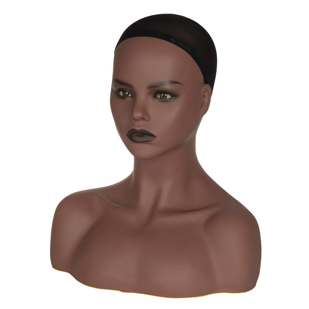Mannequin Head Model Realistic Mannequin Bust Wig Heads With Artificial Eyeball For Hat Wigs Sunglasses Jewerly Displaying