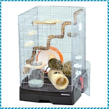 Amazon イージーホーム40ハイ デグー飼育セットc Sanko 三晃商会 飼育ケージ 通販