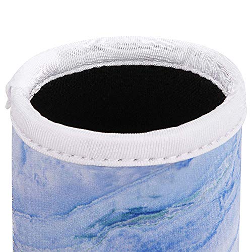 Wakaka Pack of 4 Neoprene Insulators Marble Pattern Cans Cover Sleeves Beer Coolies Fit for 12oz Slim Drink Beer Cans