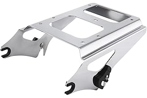 Haaifroe Detachable Two-Up Tour Pak Rack Mounting Luggage Rack Compatible with Harley Touring Road King Street Glide Road Gli