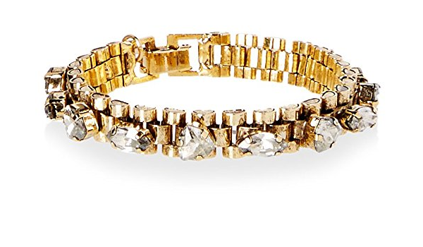 Tova Rolex Chain Crystal Bracelet 