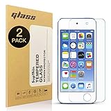 [2-Pack] IPod Touch 6G (6th Generation) / 5G (5th Generation) Glass Screen Protector,SupThin Apple iPod Touch 6th, 5th Generation Screen Protector Tempered Glass-Transparent -0.25mm Screen Protection