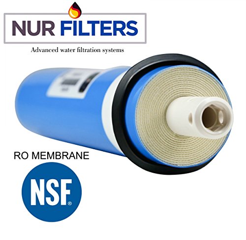 NURFILTER 50GPD Reverse Osmosis RO MEMBRANE REPLACEMENT filtration system NSF certified -COMPATIBLE FOR ALMOST ALL RO SYSTEMS ON THE MARKET