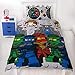 LEGO Ninjago Single Duvet Cover | Officially Licensed Reversible Two Sided Still Castle Action Design with Matching Pillowcase
